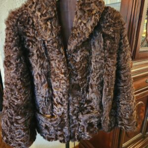 Vintage Dark Brown Persian Lamb Cape