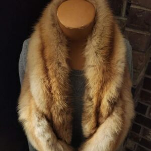 Vintage Honey Blonde Fur Collar